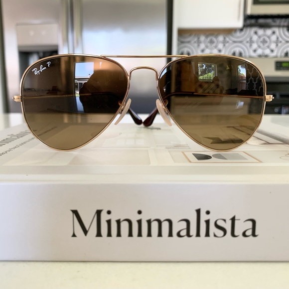 Ray-Ban Aviator Gradient Sunglasses / Polished Arista Gold main image 11